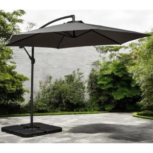 3m Grey Standard Cantilever Parasol 